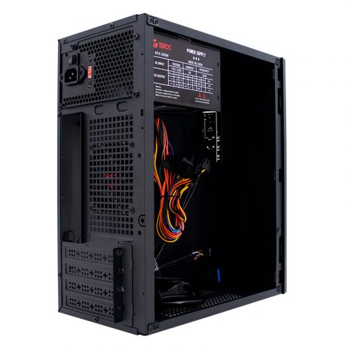 Case TEROS TE-1034S, Mini Tower ATX, 250 W, USB 3.0 / 2.0, audio HD, negro - Imagen 4