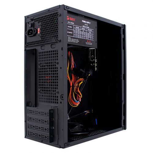 Case TEROS TE-1035S, Mini Tower ATX, 250 W, USB 3.0 / 2.0, audio HD, negro - Imagen 4