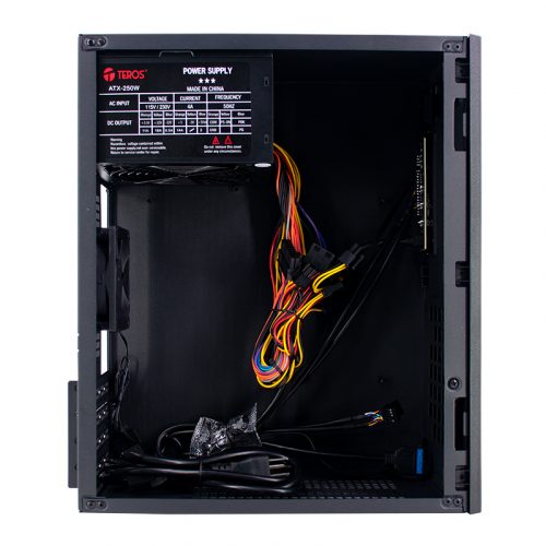 Case TEROS TE-1035S, Mini Tower ATX, 250 W, USB 3.0 / 2.0, audio HD, negro - Imagen 5