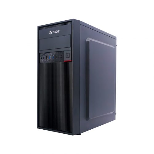 Case gamer TEROS TE-1319G, Mid Tower, 450W, USB 3.0 / 2.0, audio, negro