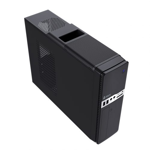 Case TEROS TE-1032S, Slim, 250 W, USB 3.2 / USB 2.0, audio HD, DVD, negro - Imagen 4