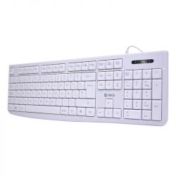 Teclado estándar TE-4069S, multimedia, USB 2.0, español, color blanco