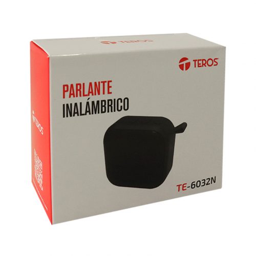 Parlante TEROS TE-6032N, bluetooth, 5 W, 400 mAh, negro El parlante inalámbrico TEROS TE-6032N