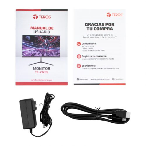 Monitor Teros TE-2128S, 21.5" IPS, 100Hz, 1920x1080, Full HD, HDMI, VGA, VESA, FREESYNC - Imagen 3