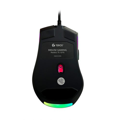 Mouse gamer TEROS TE-1211G, 7 botones, RGB, negro - Imagen 2