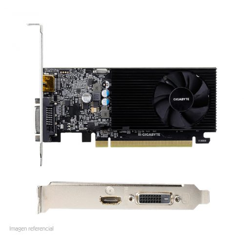 Tarjeta de video Gigabyte Nvidia GeForce GT 1030, 2GB DDR4 64-bit, Low ProFile.